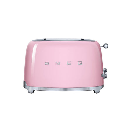 Smeg 2-Slice Toaster & Mini Kettle Set in Pink Kettle and Toaster Bundles Smeg