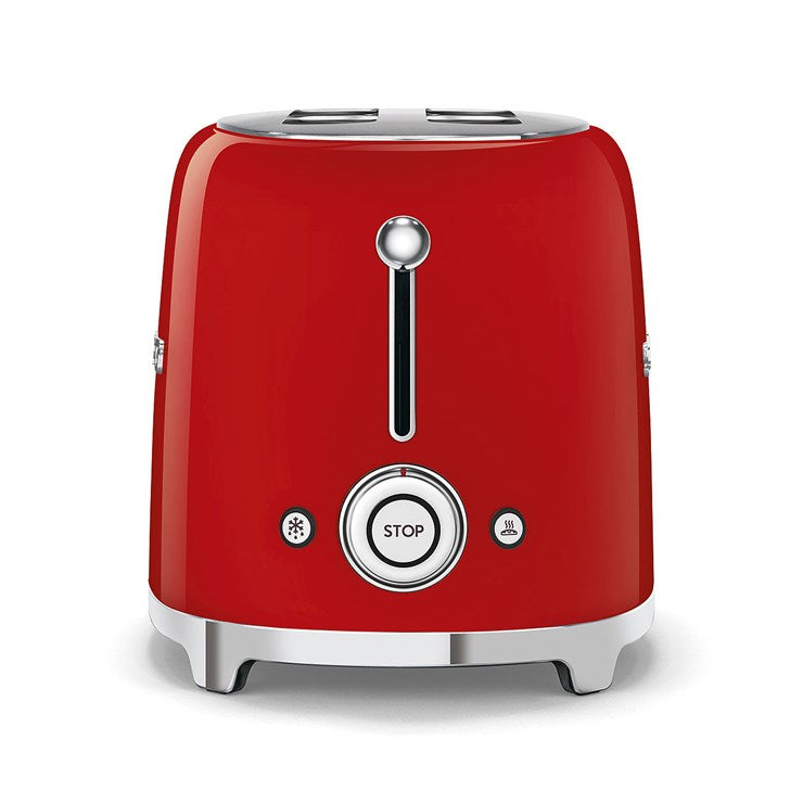 Smeg 2-Slice Toaster & Mini Kettle Set in Red Kettle and Toaster Bundles Smeg