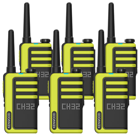 Kenwood UBZ-LJ9SET License-free Walkie Talkies, Six Pack Two Way Radios Kenwood