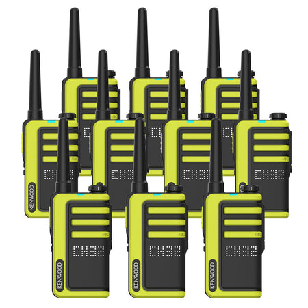 Kenwood UBZ-LJ9SET License-free Walkie Talkies, Ten Pack Two Way Radios Kenwood