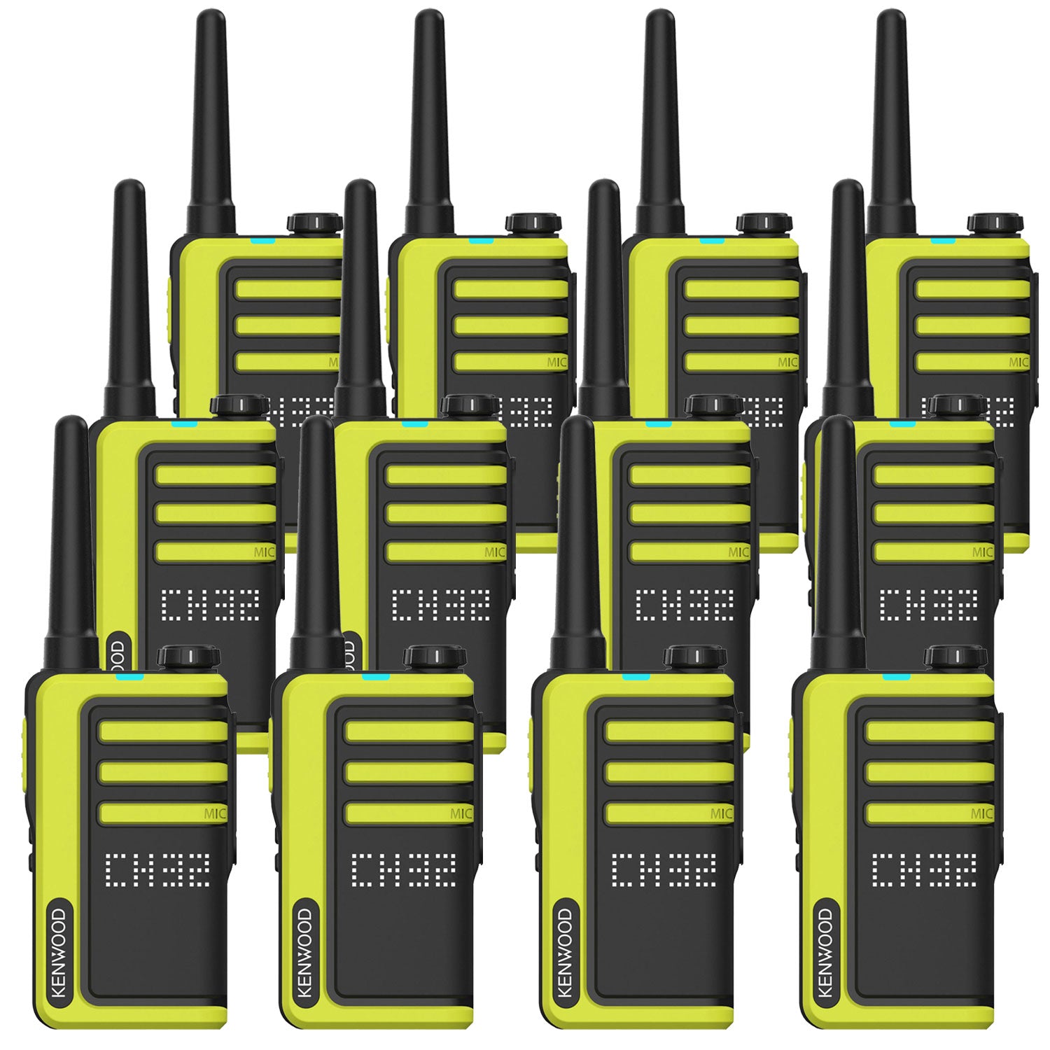 Kenwood UBZ-LJ9SET License-free Walkie Talkies, Twelve Pack Two Way Radios Kenwood