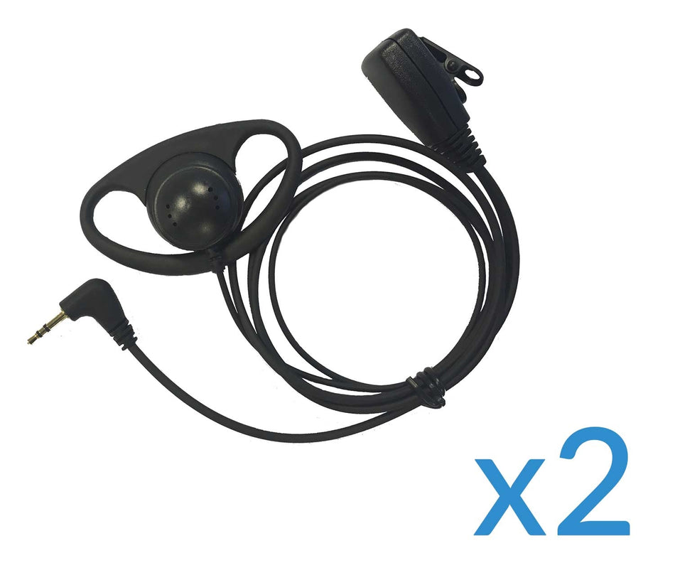 Motorola Earpiece and Mic Twin Pack for TLKR Two-Way Radios Accessories Motorola