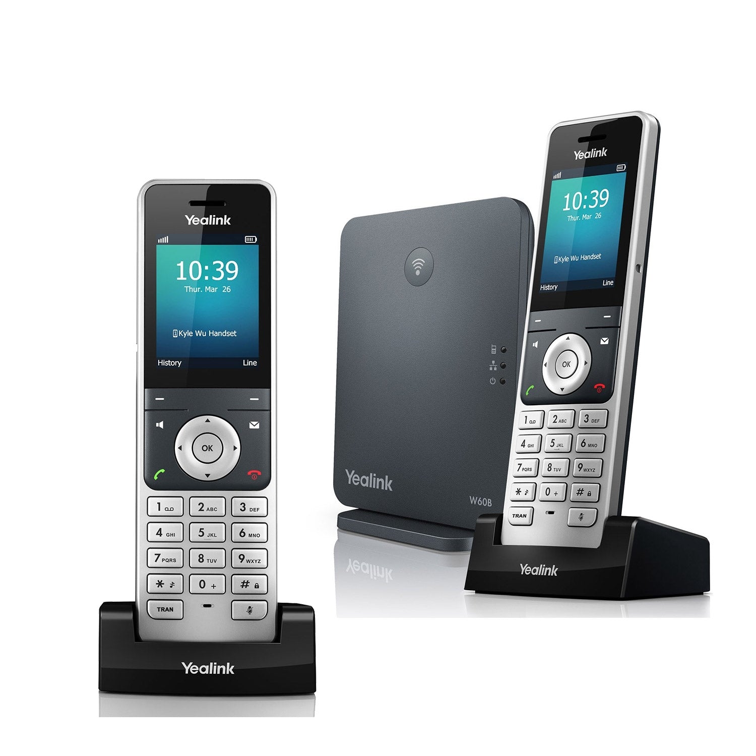 Yealink W60P VoIP Cordless Phone, Twin Handset liGo liGo.co.uk