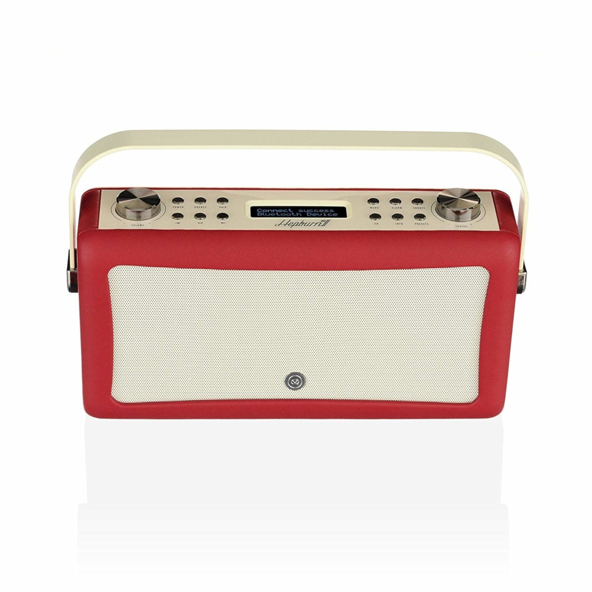 VQ Hepburn Mk II Portable DAB+/FM Radio & Bluetooth Speaker with Rechargeable Battery Pack in Red Digital Radios VQ