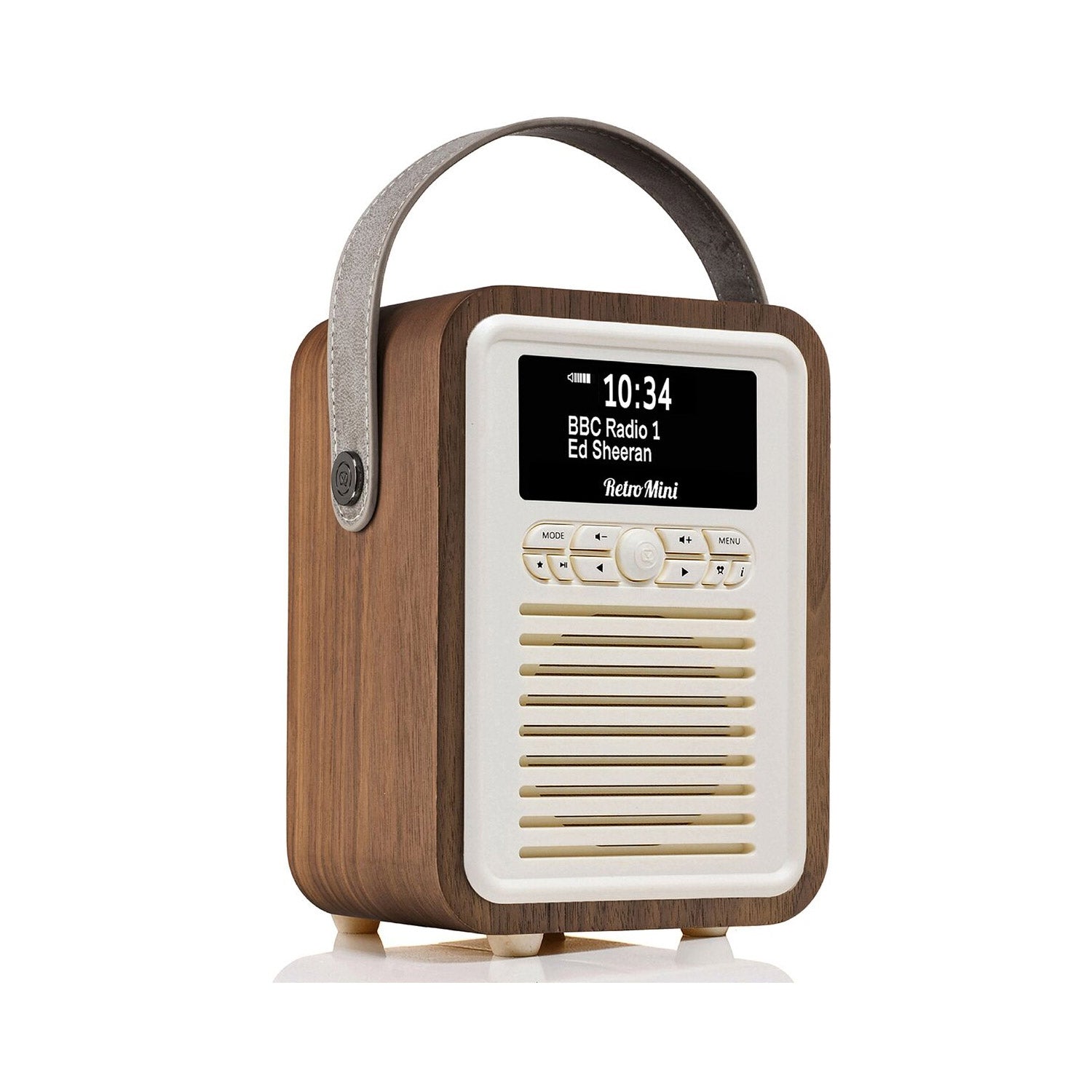 VQ Retro Mini Portable DAB & FM Radio with Bluetooth in Walnut Digital Radios VQ
