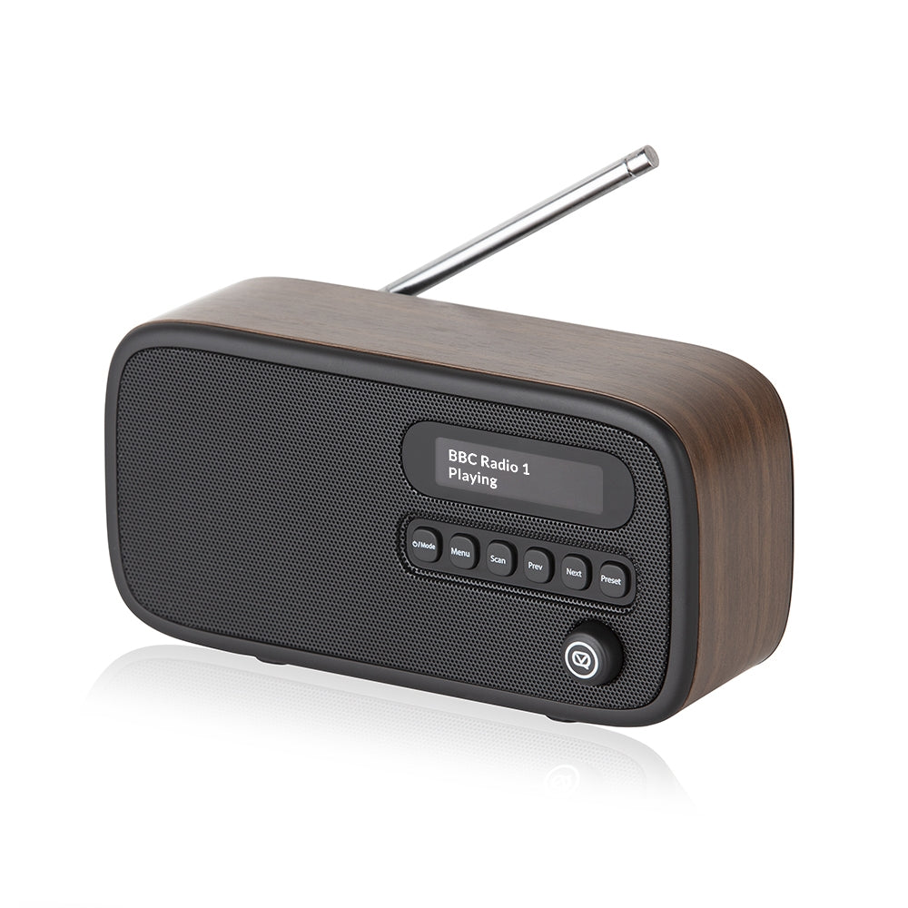 VQ Dexter Portable DAB/FM Radio in Walnut Digital Radios VQ