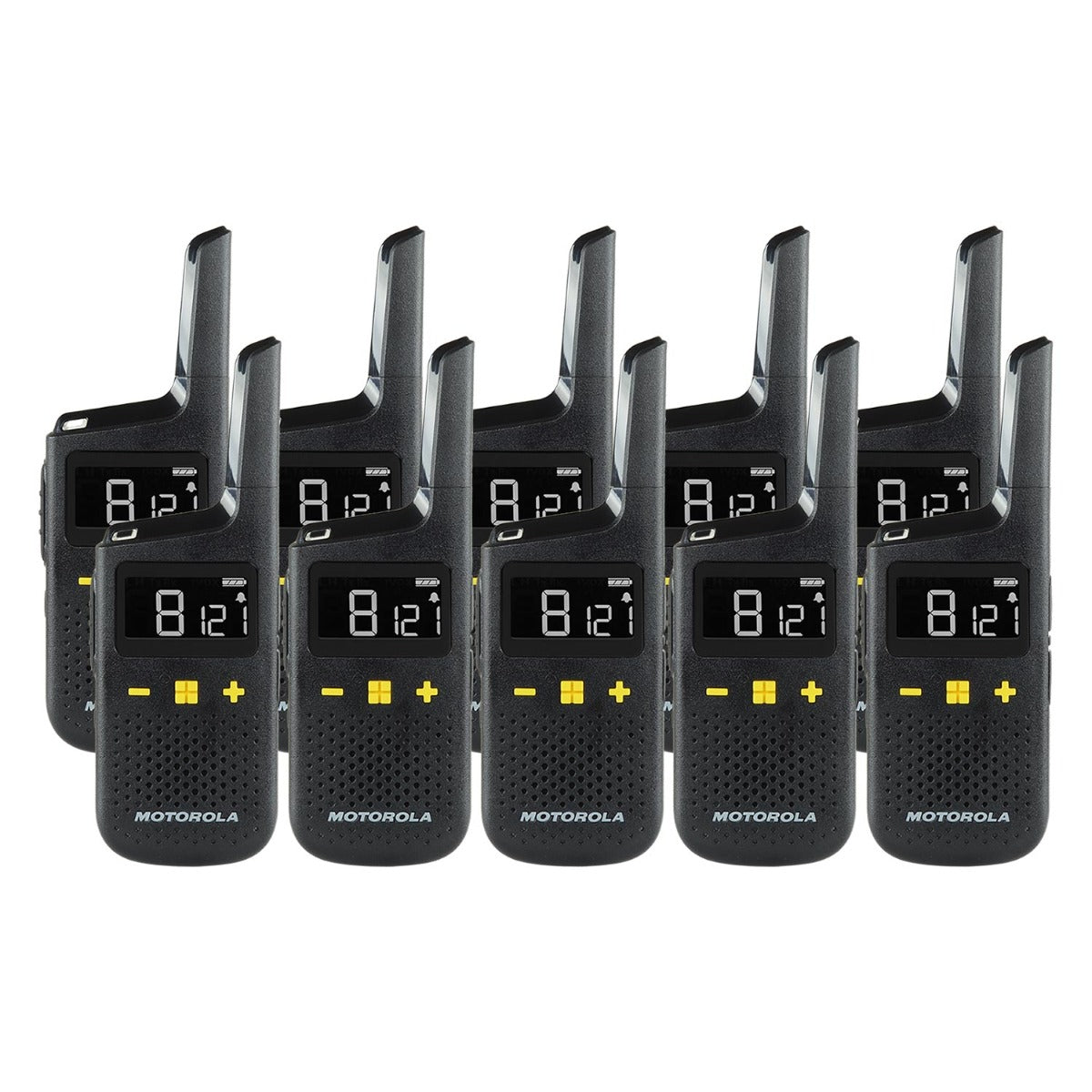 Motorola XT185 Ten Pack License-Free Walkie Talkies Two Way Radios Motorola