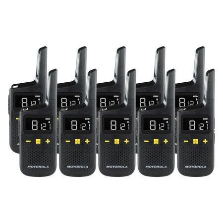 Motorola XT185 Ten Pack License-Free Walkie Talkies Two Way Radios Motorola