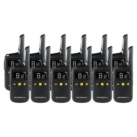 Motorola XT185 Twelve Pack License-Free Walkie Talkies Two Way Radios Motorola