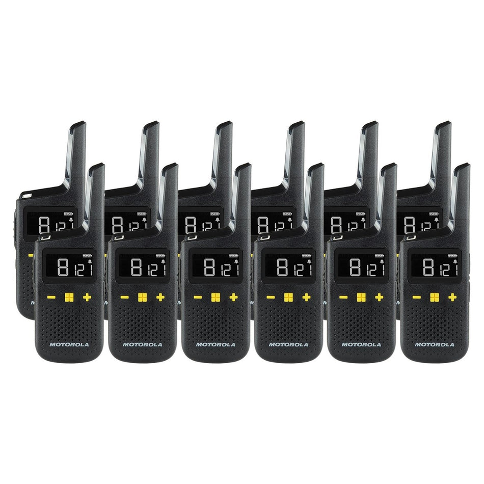Motorola XT185 Twelve Pack License-Free Walkie Talkies Two Way Radios Motorola