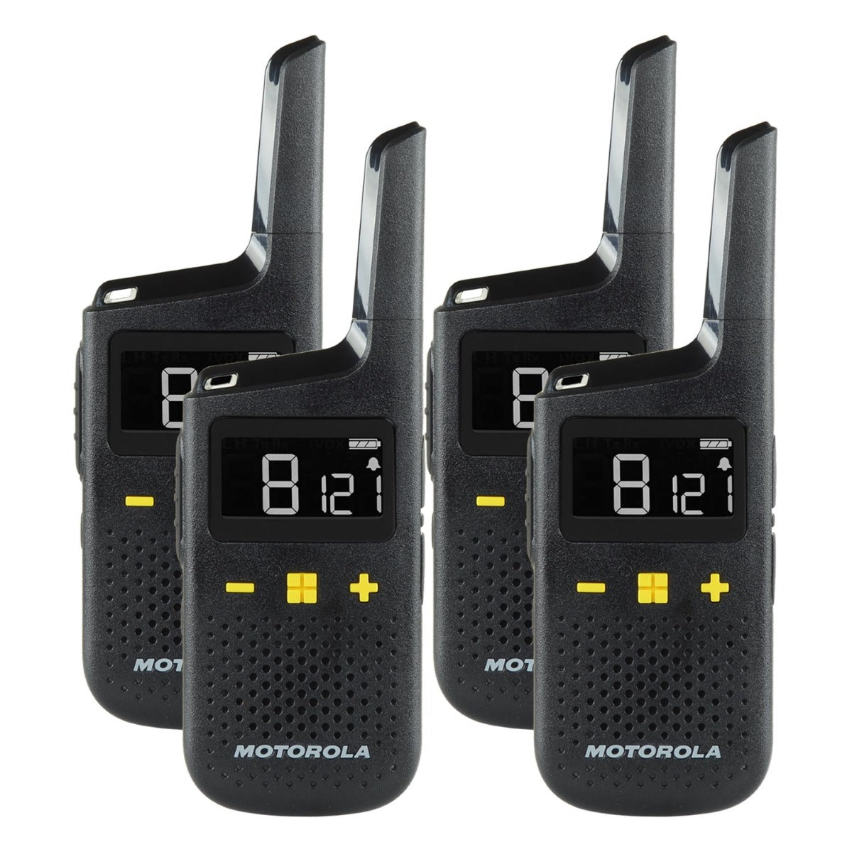 Motorola XT185 Quad Pack License-Free Walkie Talkies Two Way Radios Motorola