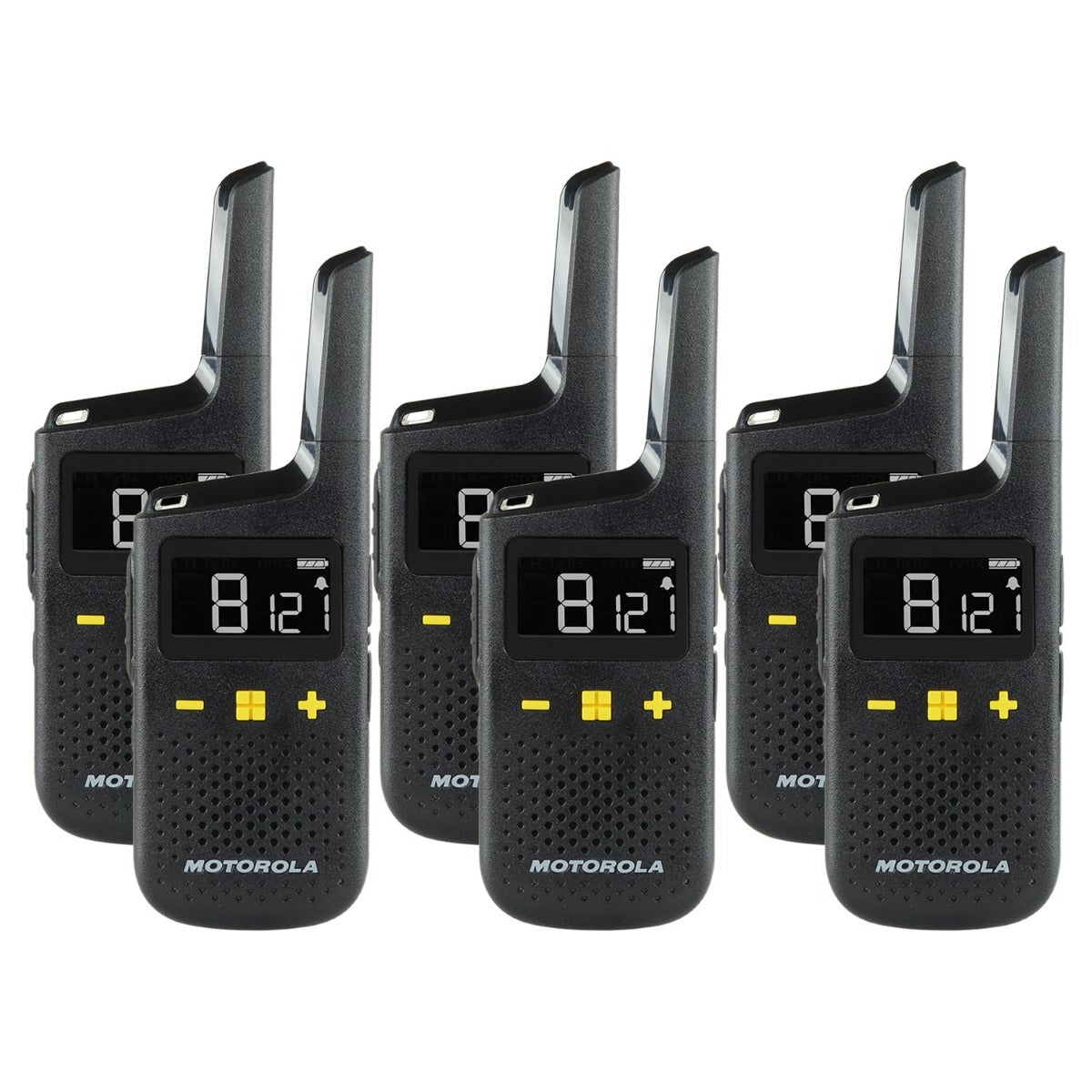 Motorola XT185 Six Pack License-Free Walkie Talkies Two Way Radios Motorola