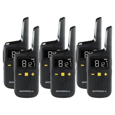 Motorola XT185 Six Pack License-Free Walkie Talkies Two Way Radios Motorola