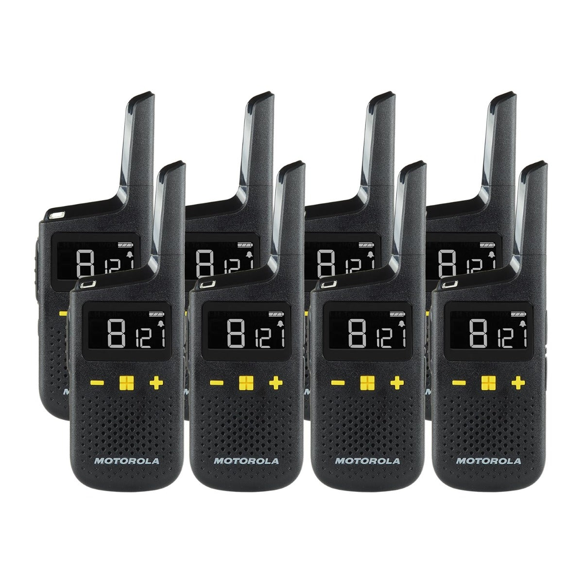 Motorola XT185 Eight Pack License-Free Walkie Talkies Two Way Radios Motorola