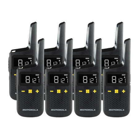 Motorola XT185 Eight Pack License-Free Walkie Talkies Two Way Radios Motorola