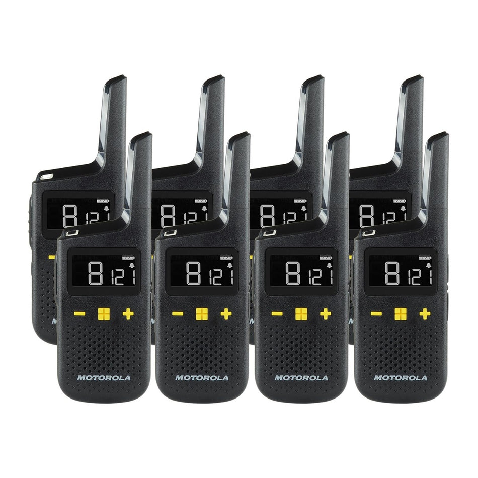 Motorola XT185 Eight Pack License-Free Walkie Talkies Two Way Radios Motorola