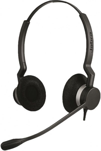 Jabra BIZ 2300 QD Duo Corded Headset with Noise Cancelling