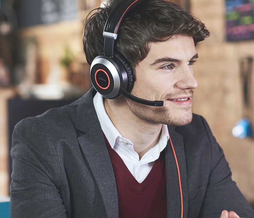 Jabra EVOLVE 80 MS Stereo Headset for PC, Smartphone - liGo.co.uk