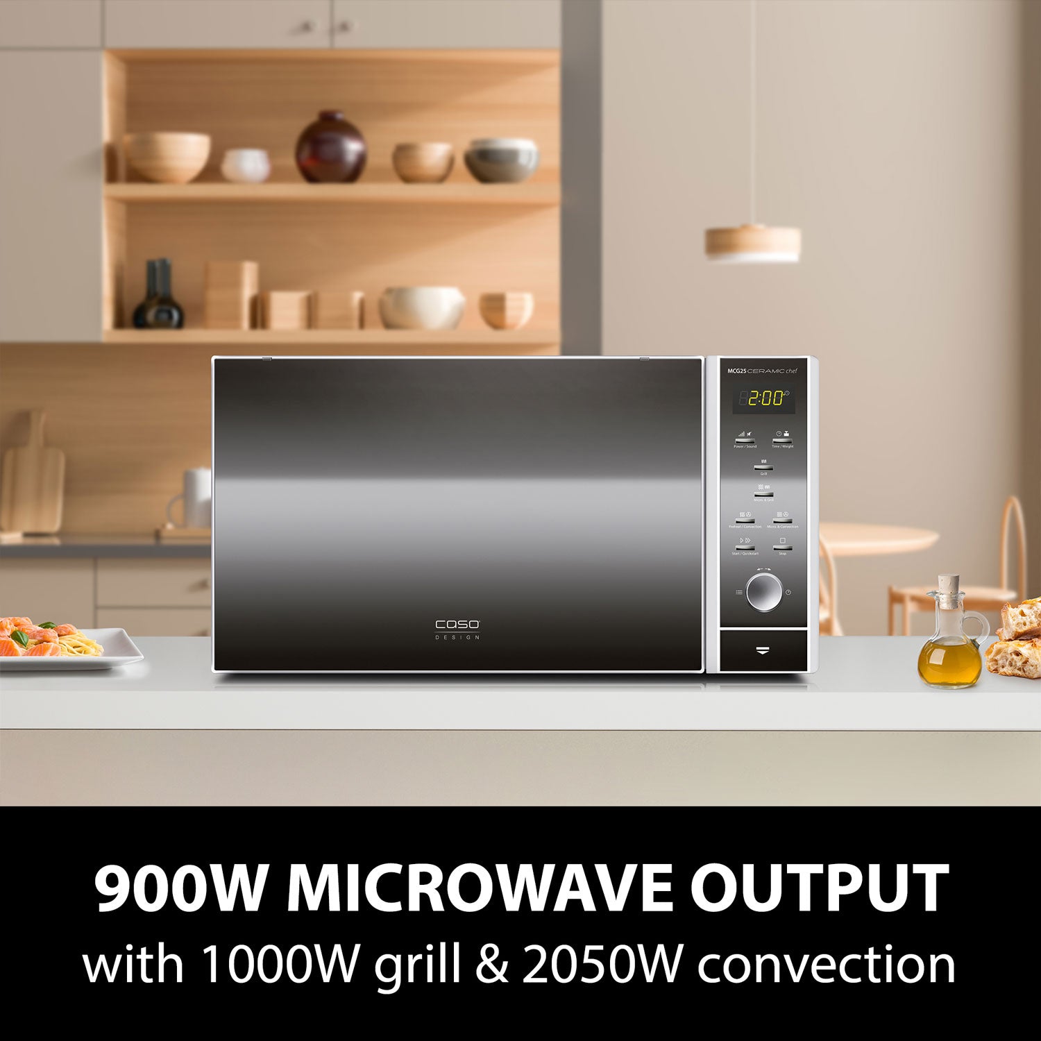 Caso MCG 25 Ceramic Chef Microwave Microwaves Caso Design