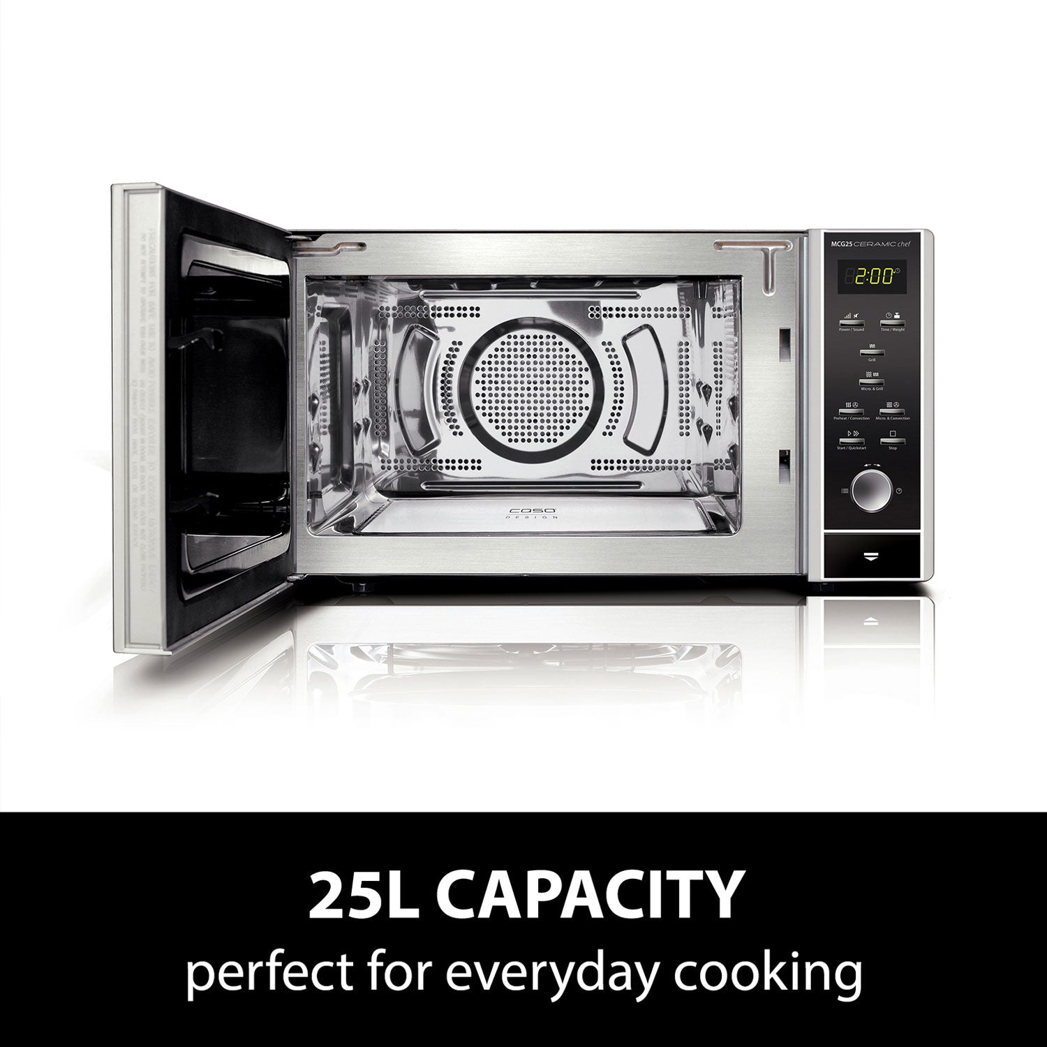Caso MCG 25 Ceramic Chef Microwave Microwaves Caso Design