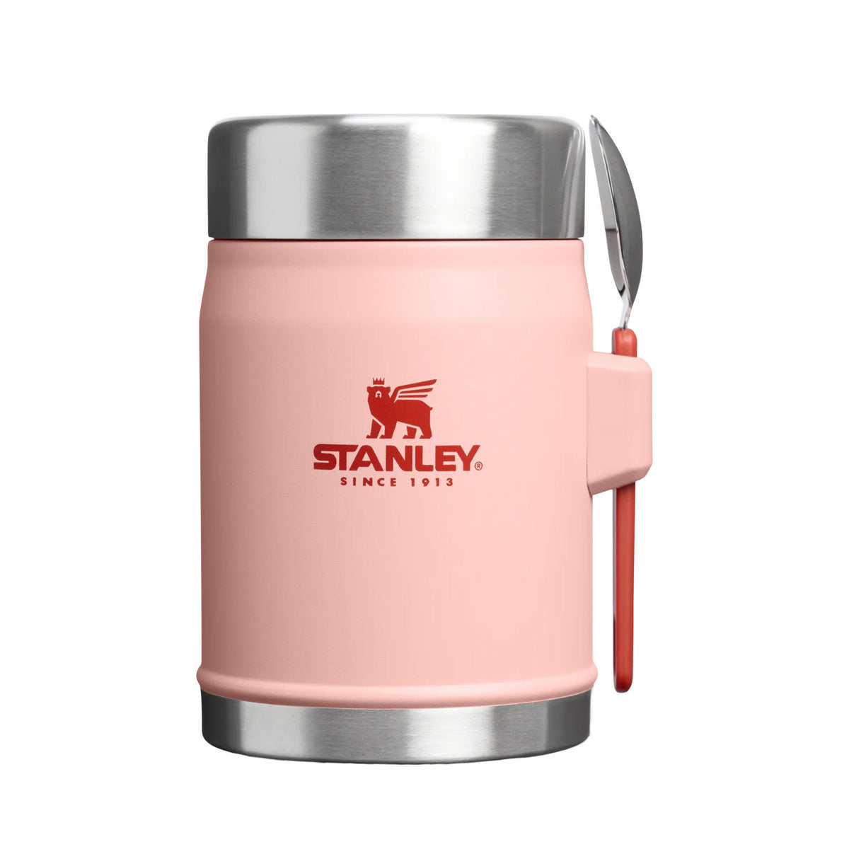 Stanley The Legendary Food Jar + Spork 0.41L Peach Rose Camping Accessories Stanley