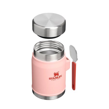 Stanley The Legendary Food Jar + Spork 0.41L Peach Rose Camping Accessories Stanley