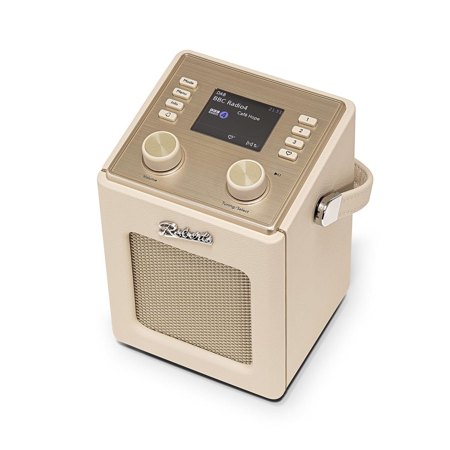 Roberts Revival Mini2 Portable DAB+/FM Radio in Pastel Cream Digital Radios Roberts