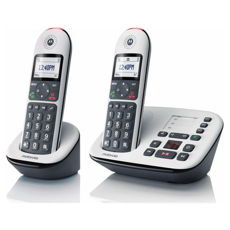 Motorola CD5012 Big Button Home Phones, Twin Handset Landline Phones Motorola