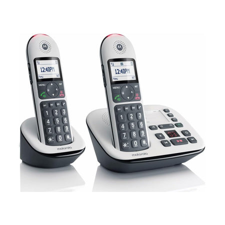 Motorola CD5012 Big Button Home Phones, Twin Handset Landline Phones Motorola