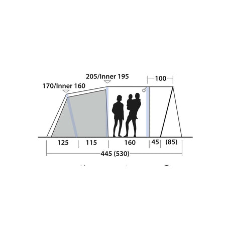 Outwell Monterey 5 Air 5-Person Tent Tents Outwell