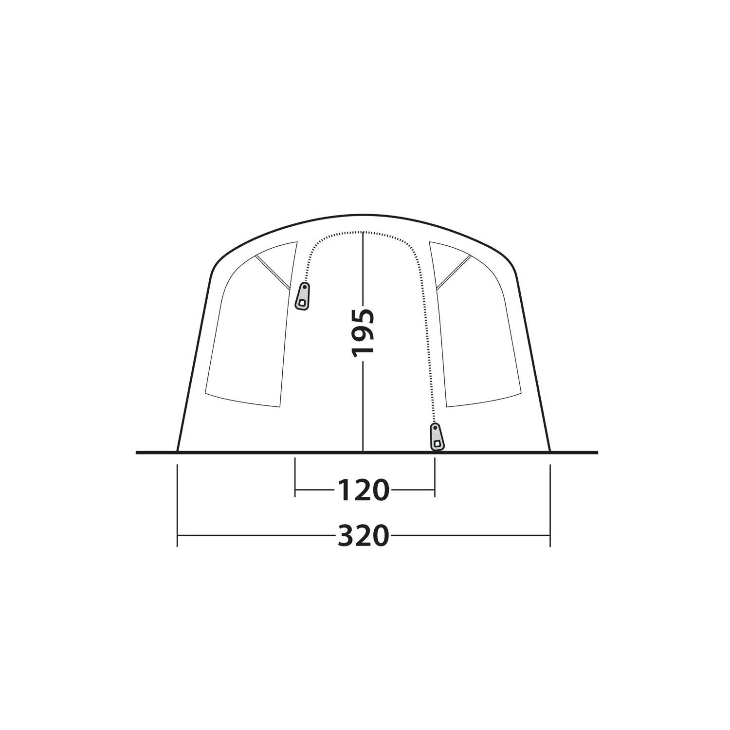 Outwell Monterey 5 Air 5-Person Tent Tents Outwell