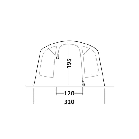 Outwell Monterey 5 Air 5-Person Tent Tents Outwell