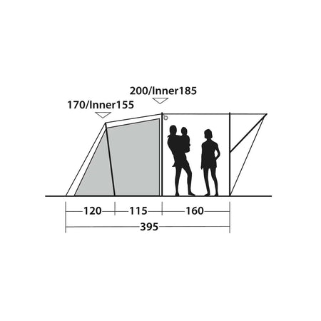 Outwell Sky 4 Tent, 4-Person Tents Outwell