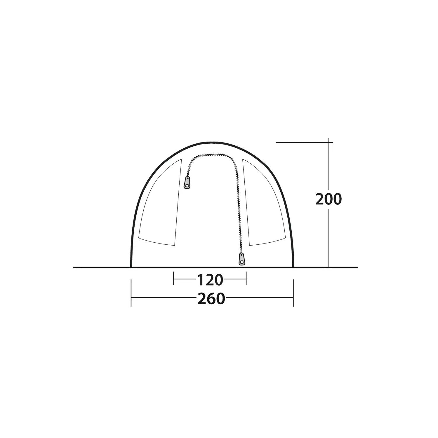 Outwell Sky 4 Tent, 4-Person Tents Outwell