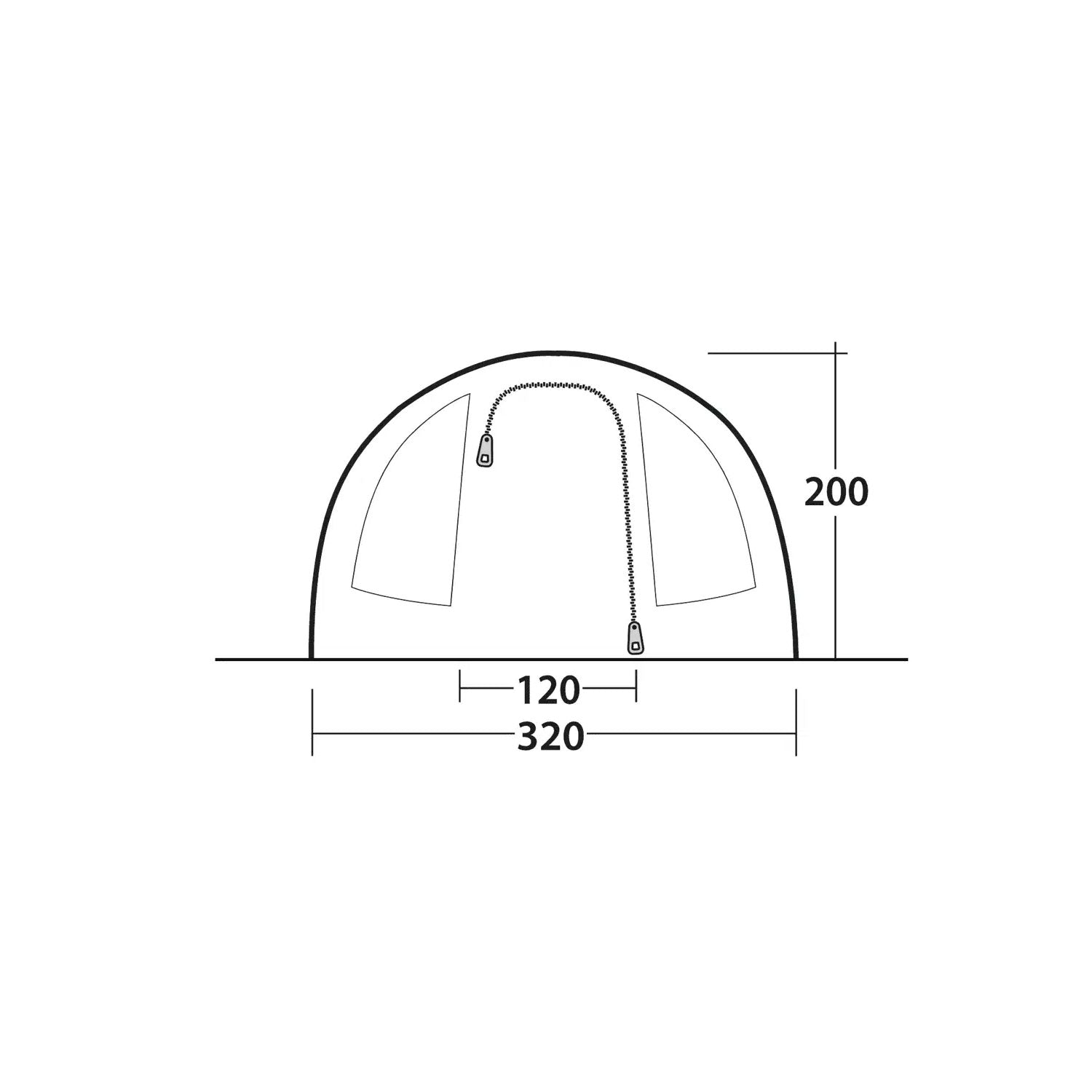 Outwell Sky 5 Tent, 5-Person Tents Outwell