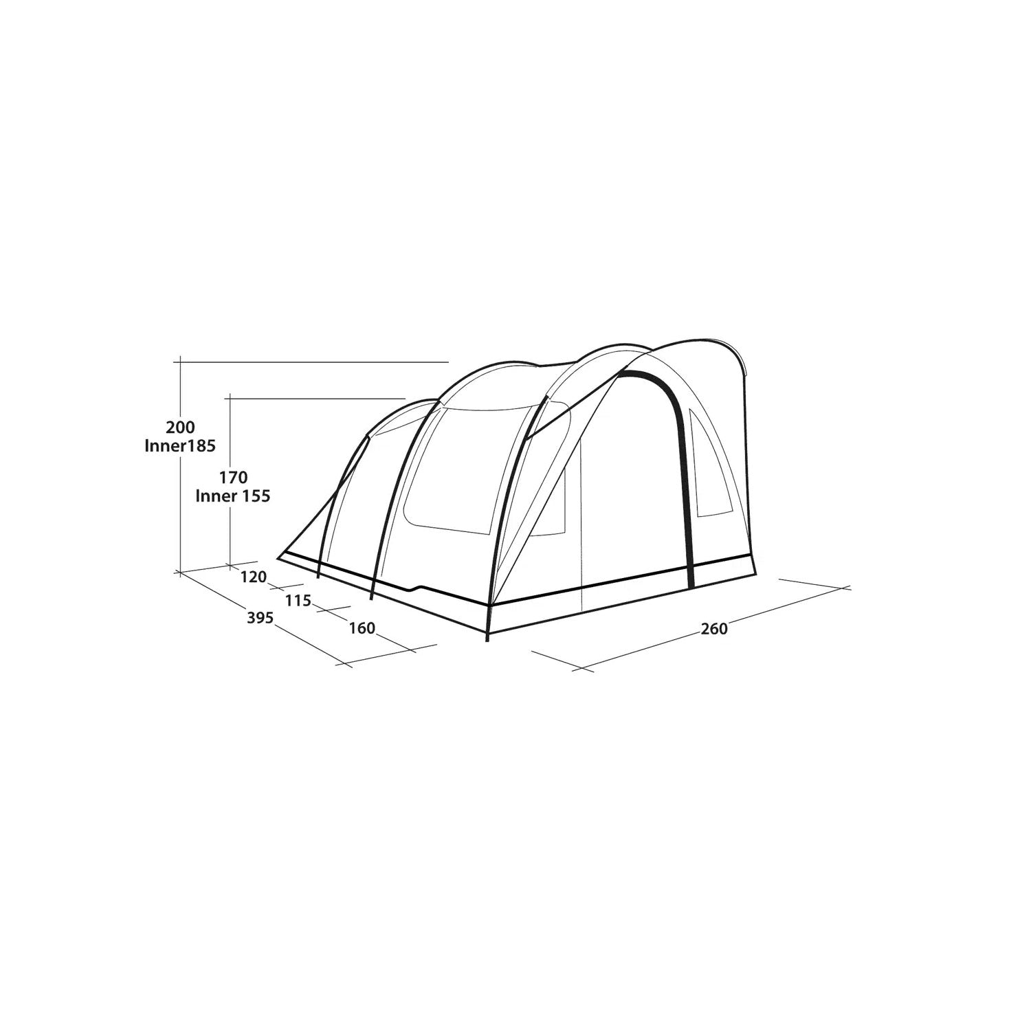 Outwell Sky 4 Tent, 4-Person Tents Outwell