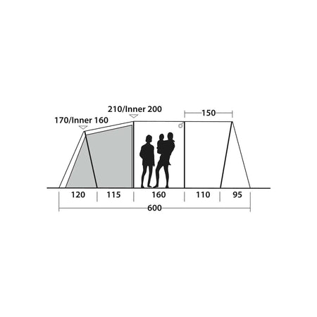 Outwell Rockwell 6 6-Person Tent Tents Outwell