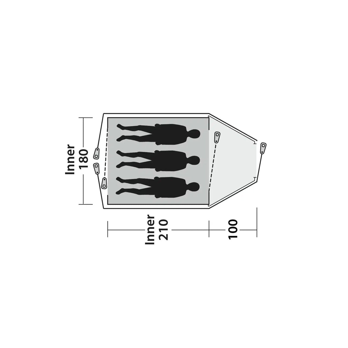 Outwell Cloud 3 Tent, 3-Person Tents Outwell