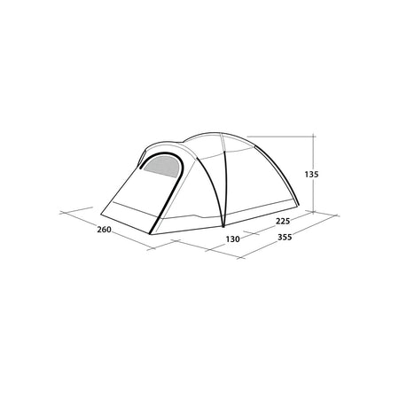 Outwell Cloud 4 Tent, 4-Person Tents Outwell