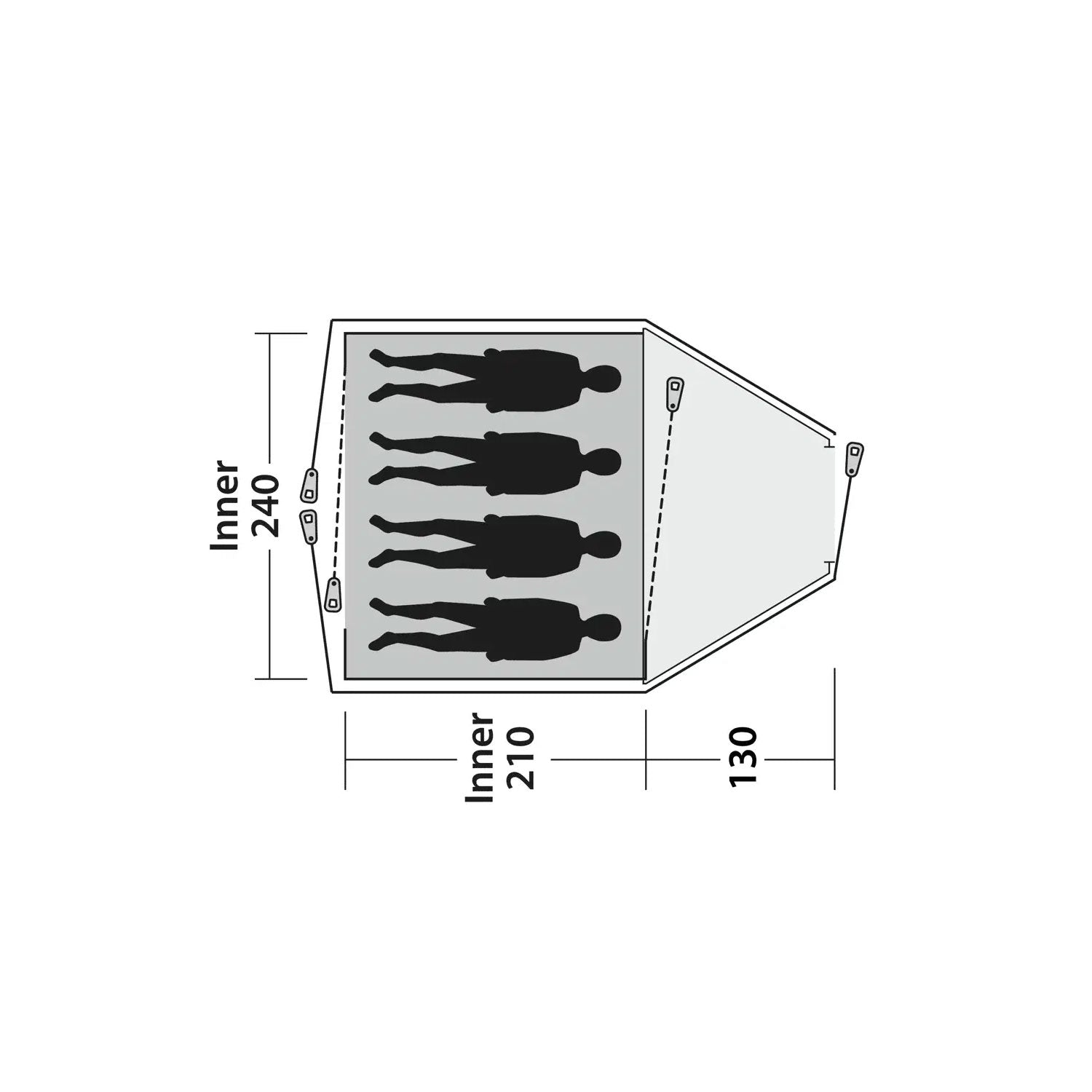 Outwell Cloud 4 Tent, 4-Person Tents Outwell