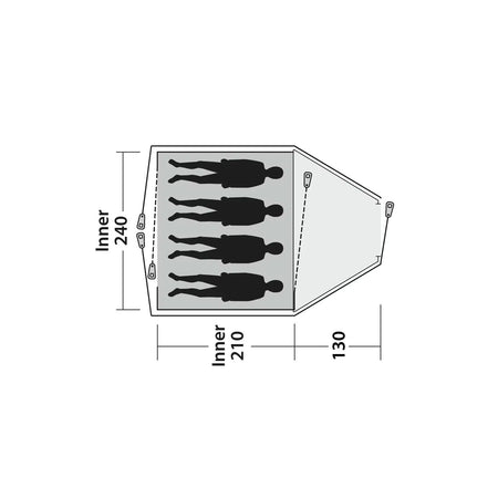 Outwell Cloud 4 Tent, 4-Person Tents Outwell