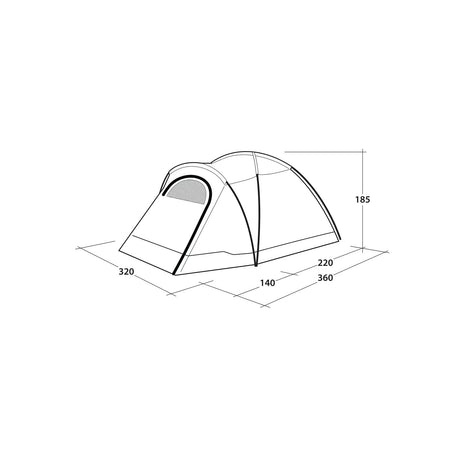 Outwell Cloud 5 Tent, 5-Person Tents Outwell