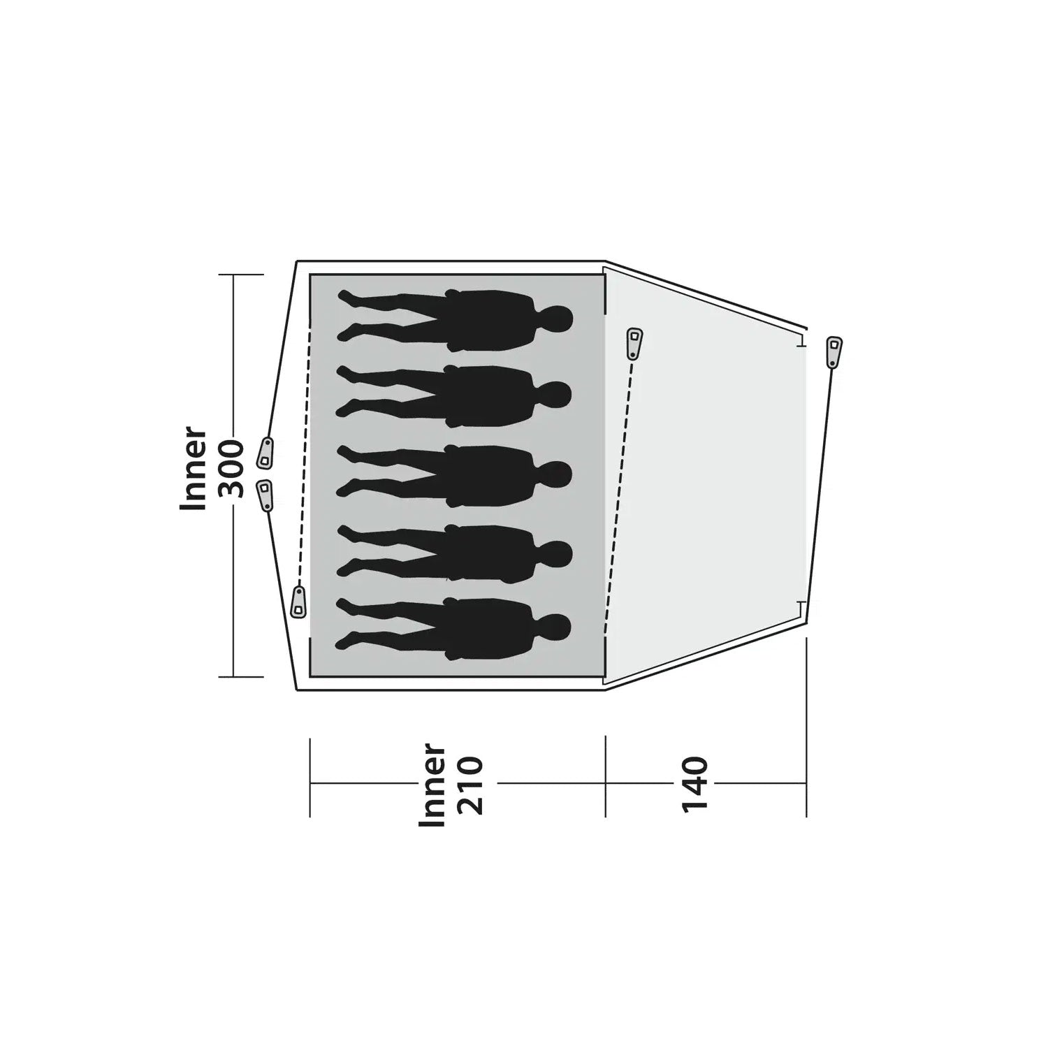 Outwell Cloud 5 Tent, 5-Person Tents Outwell