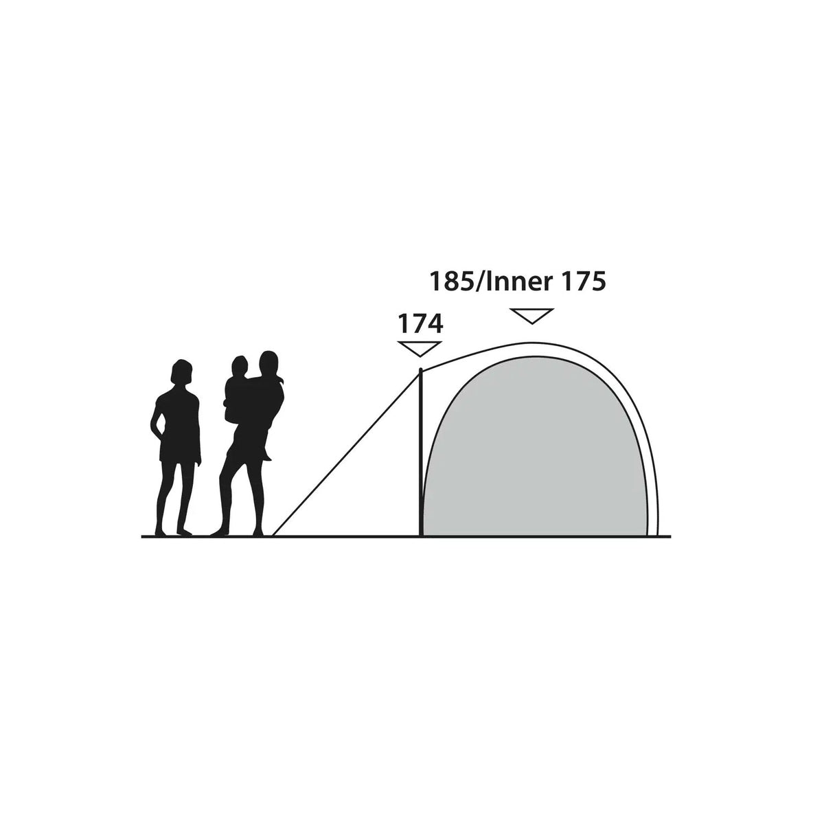 Outwell Cloud 5 Tent, 5-Person Tents Outwell