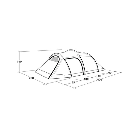 Outwell Earth 4 Plus Tent, 4-Person Tents Outwell
