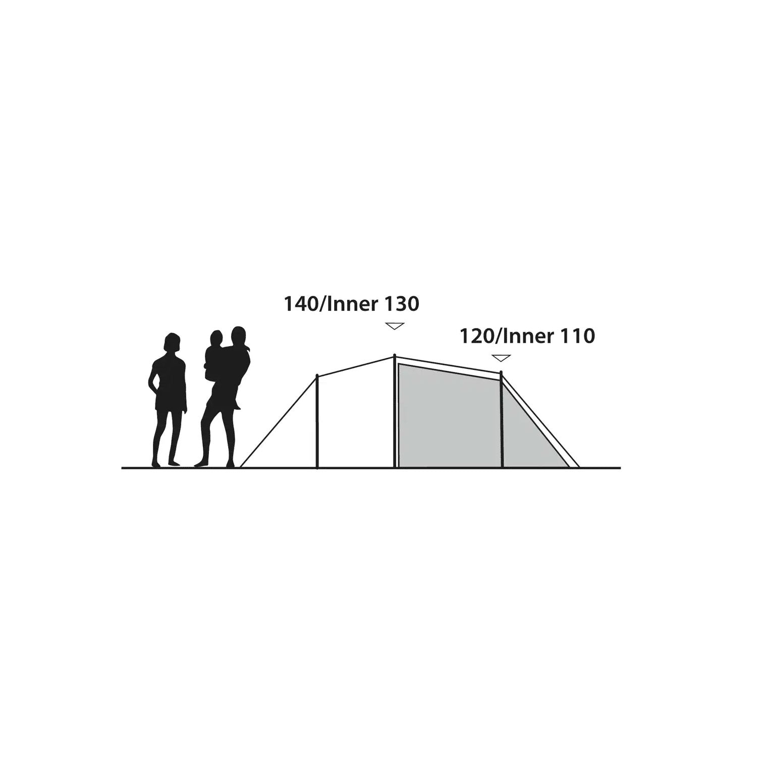 Outwell Earth 4 Plus Tent, 4-Person Tents Outwell