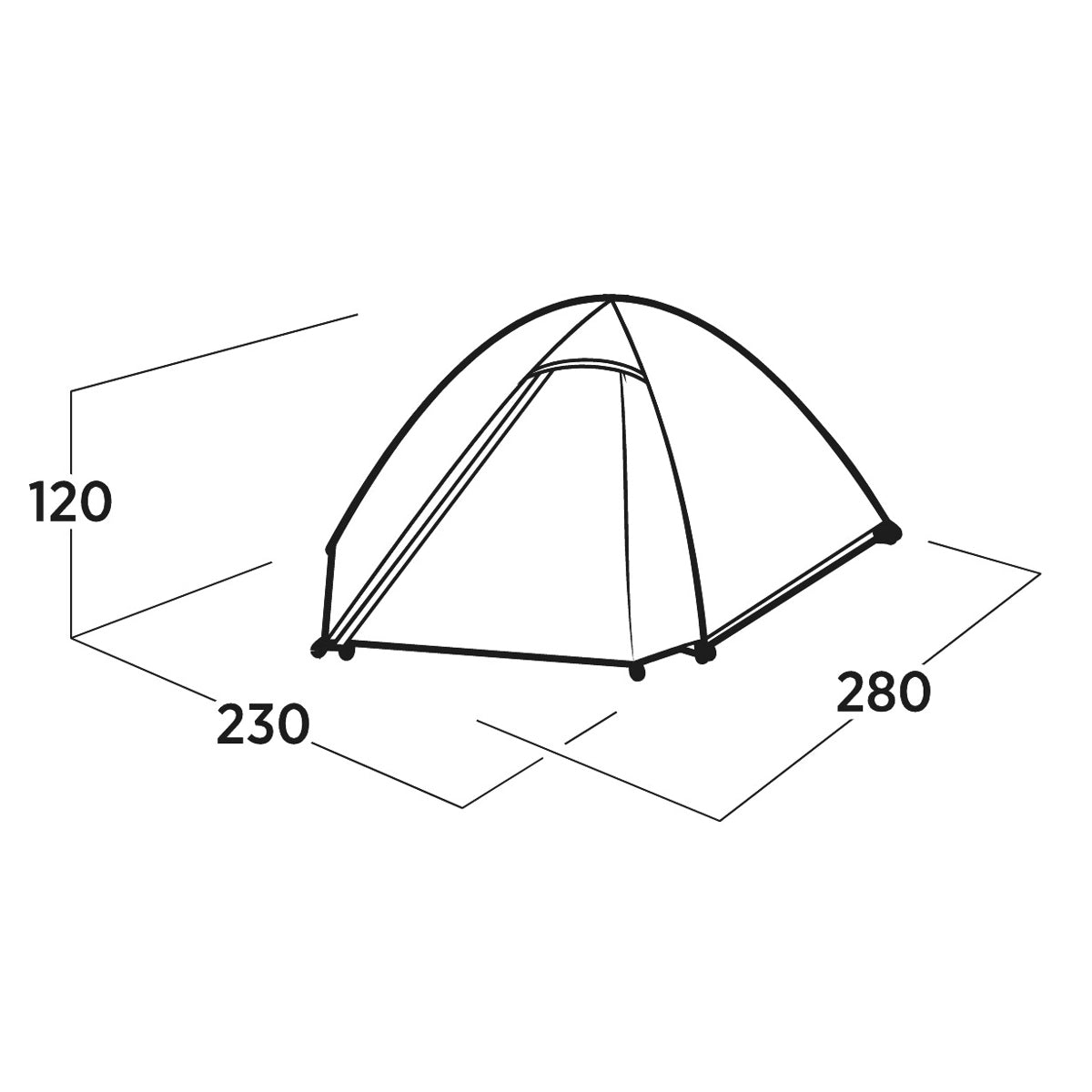 Easy Camp Rondane 3, 3-Person Tent Tents Easy Camp