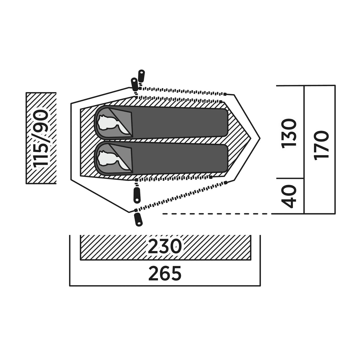 Easy Camp Hemsedal 2, 2-Person Tent Tents Easy Camp