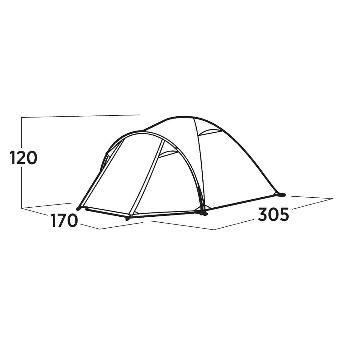 Easy Camp Setesdal 3, 3-Person Tent Tents Easy Camp