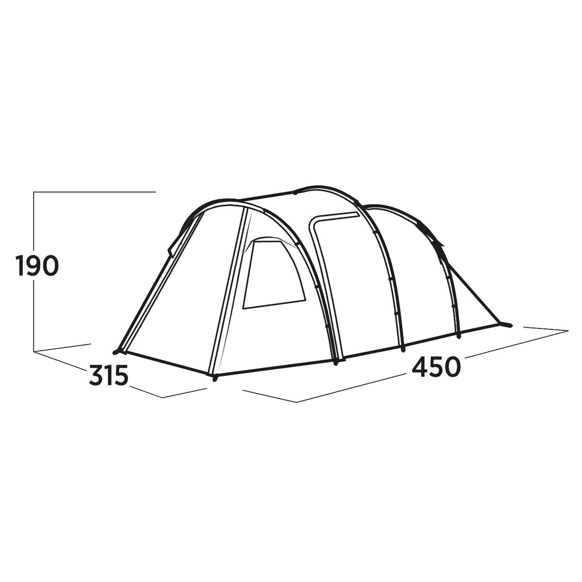 Easy Camp Hidra 5, 5-Person Family Tent Tents Easy Camp